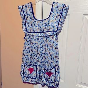 mexican traditional apron  handmade size medium